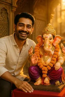 Celebrate faith and creativity this festive season with our exclusive Ganesh Chaturthi Prompts on Dayno.ai. Whether you’re crafting stunning AI visuals using Midjourney, DALL·E, or other AI art generators, our professionally designed prompts help you generate hyper-realistic, cinematic, traditional, or spiritual images of Lord Ganesha.