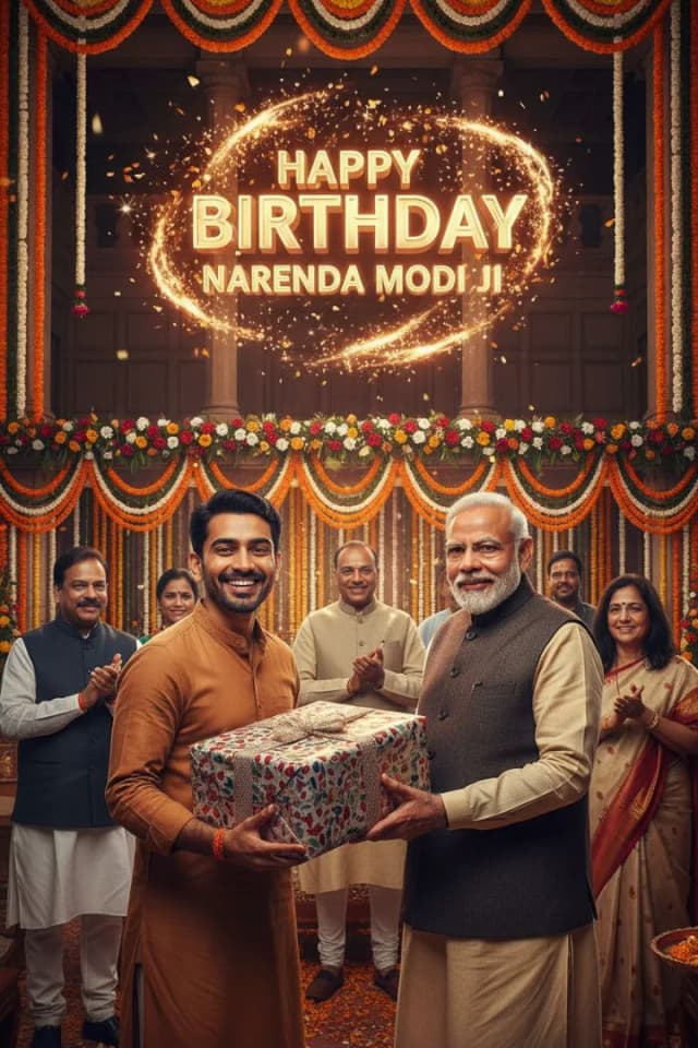 Prompt for Narendra Modi AI Birthday & Image Creation