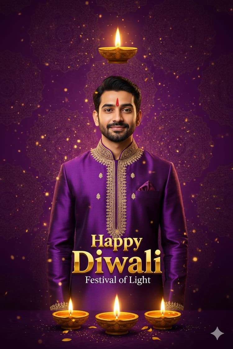 Transform your Diwali celebrations into stunning visual masterpieces with our premium collection of Happy Diwali AI prompts. Our expertly crafted prompts help you create breathtaking festival images that capture the essence of the Festival of Lights - from traditional diya lighting scenes to modern retro-style portraits in gorgeous 4K quality